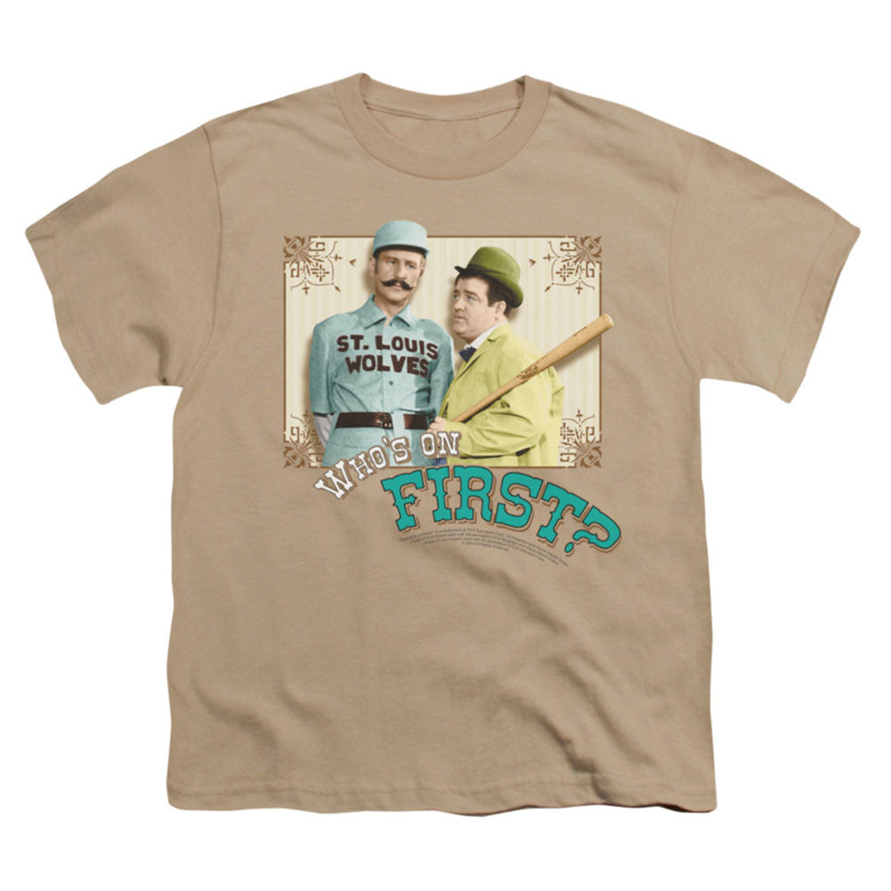 Abbott & Costello Who's On First Youth T-shirt Front