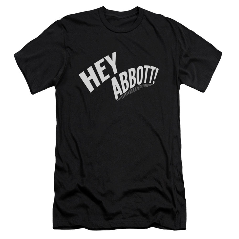 Abbott & Costello Hey Abbott Slim Fit T-shirt Front