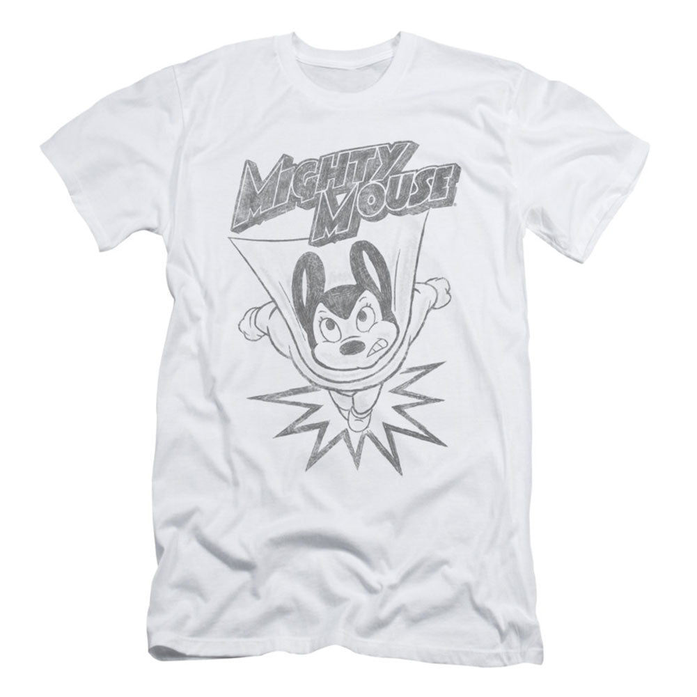 Mighty Mouse Bursting Out Slim Fit T-shirt