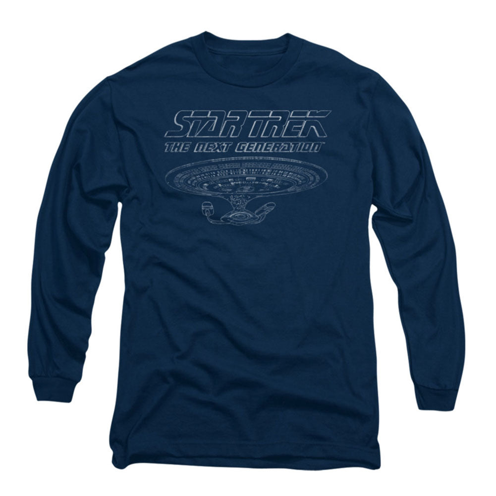 Star Trek Tng Enterprise Long Sleeve Front