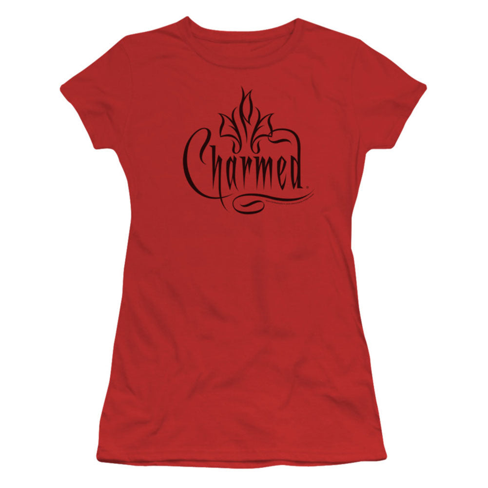 Charmed Logo Cap Sleeve Junior Top Front