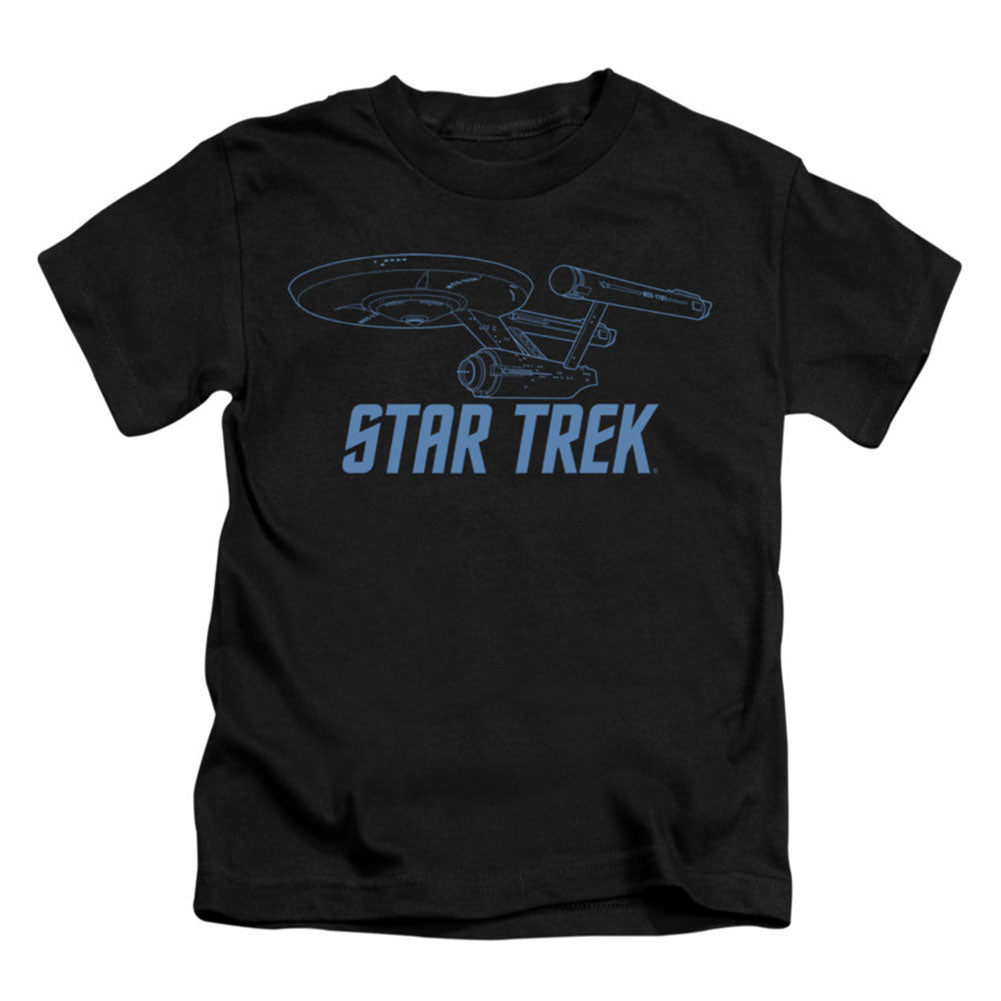 Star Trek Enterprise Outline Childrens T-shirt Front