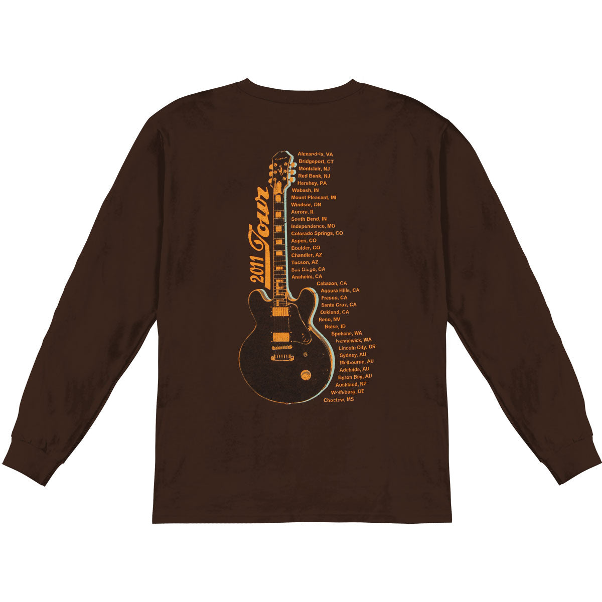 B.B. King Worldwide 2011 Tour Long Sleeve Back