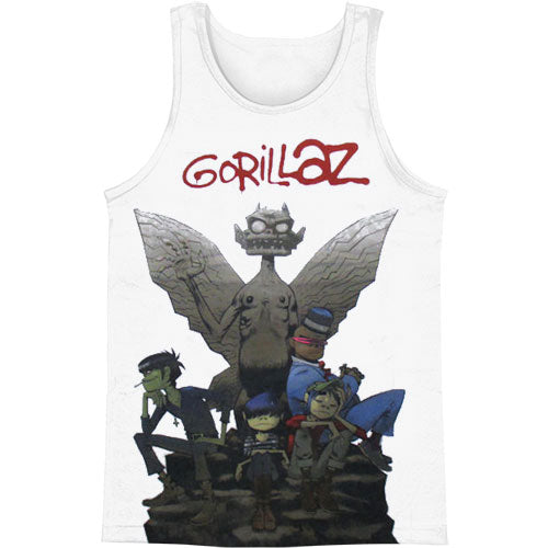 Gorillaz Gargoyle (Only Qty 2 Of 2X Available) Mens Tank Front