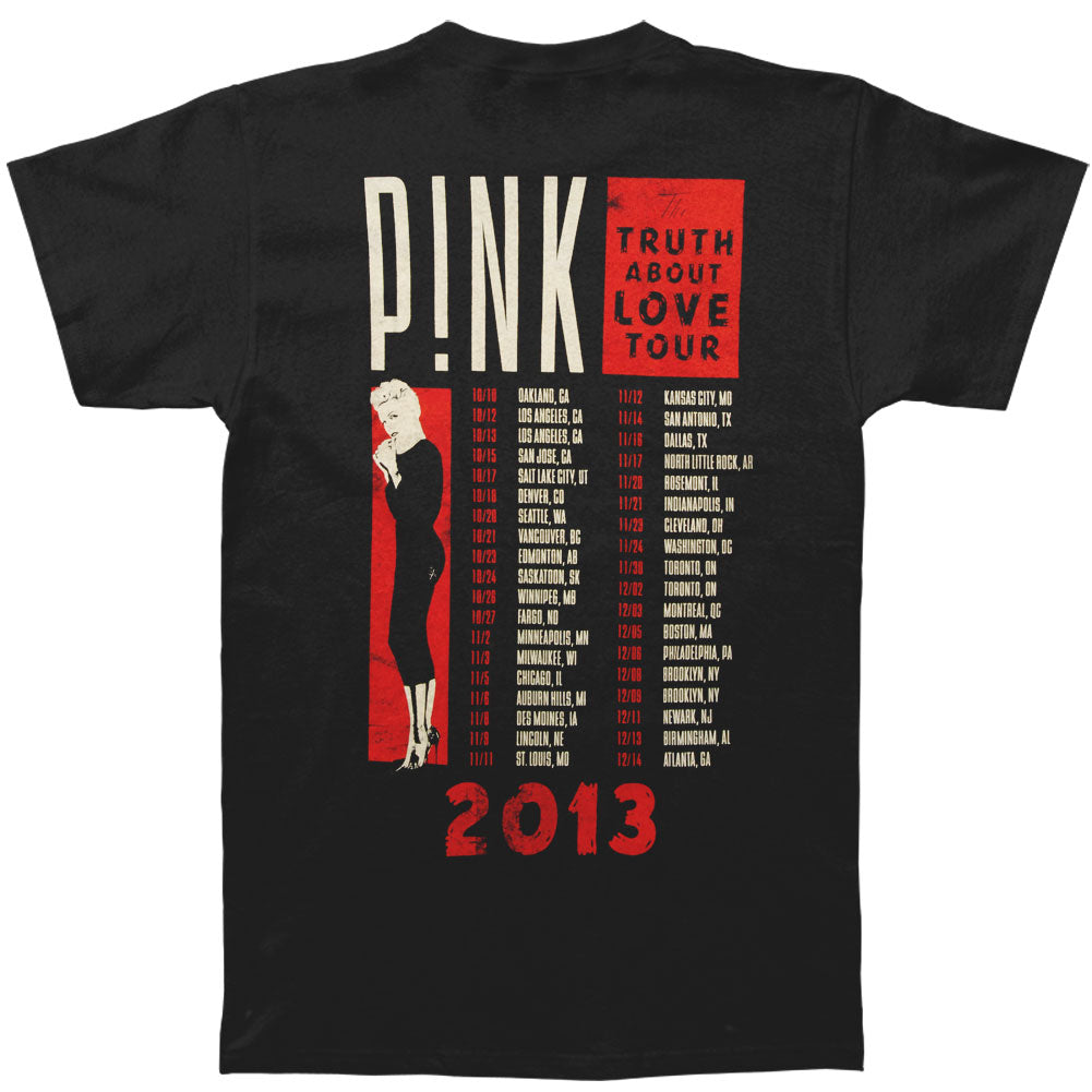 Pink Album Bars 2013 Tour Slim Fit T-shirt Back