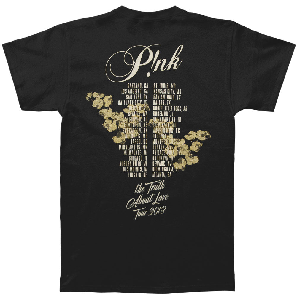 Pink Orchid Tour 2013 (Oakland - Atlanta) Slim Fit T-shirt Back