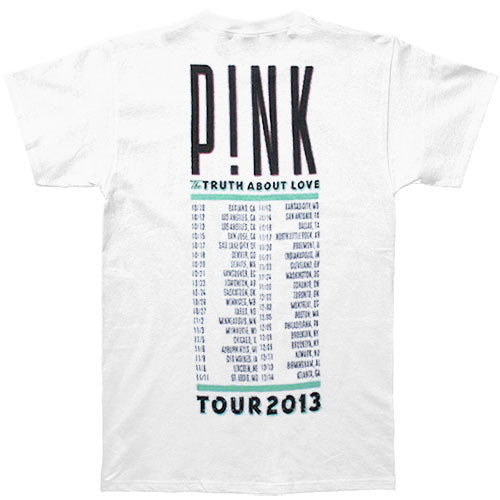 Pink Truth Box 2013 Tour Slim Fit T-shirt Back