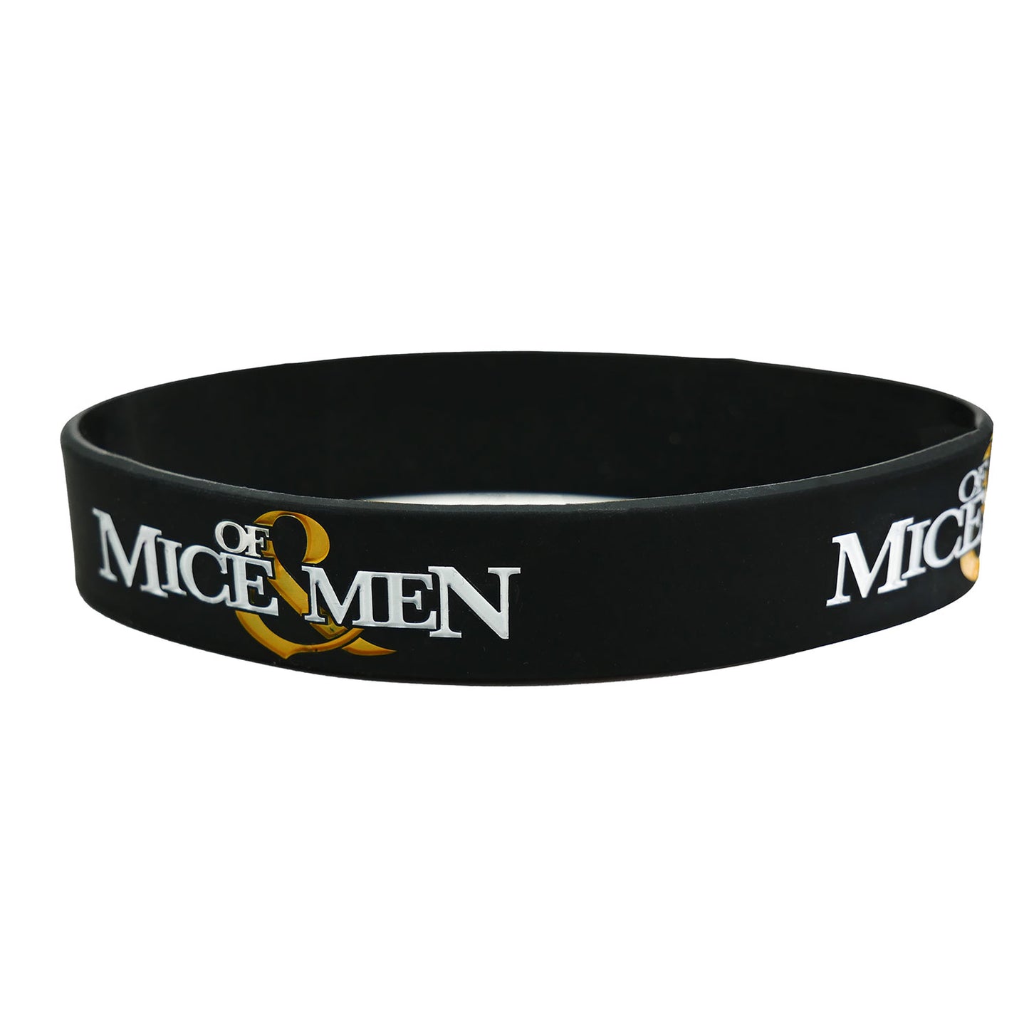 Of Mice & Men Logo Rubber Bracelet Front