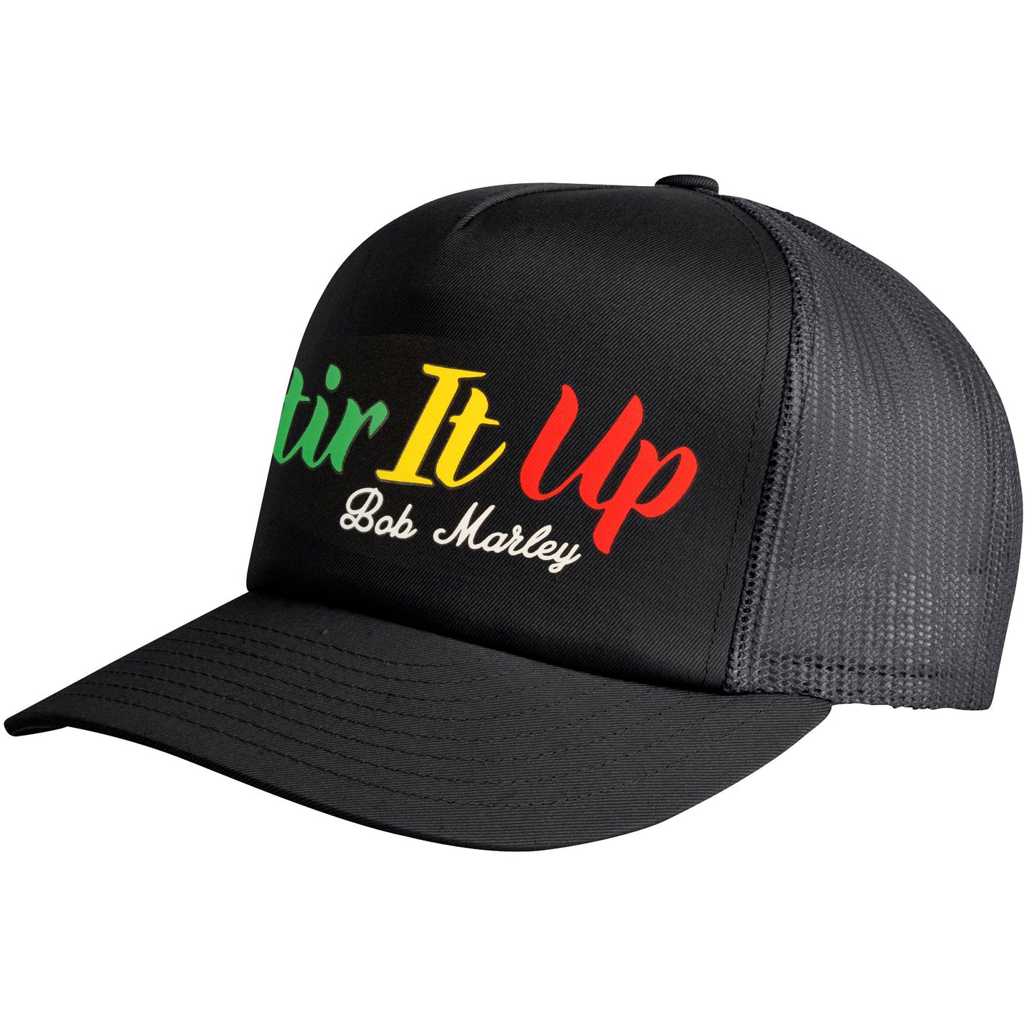 Bob Marley Stirs It Up Trucker Cap Front