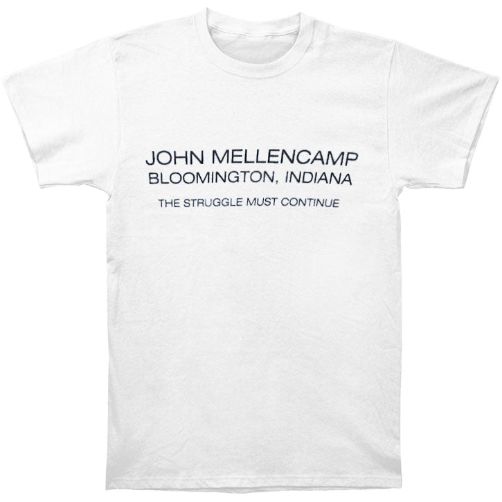 John Mellencamp Struggle Slim Fit T-shirt Front