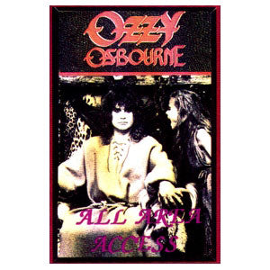 Ozzy Osbourne Laminated Backstage Pass Front