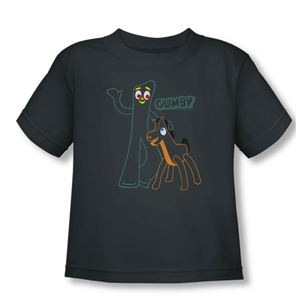 Gumby Outlines Childrens T-shirt Front
