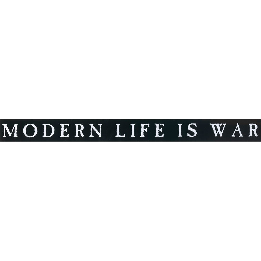 Modern Life Is War Logo Sticker Front