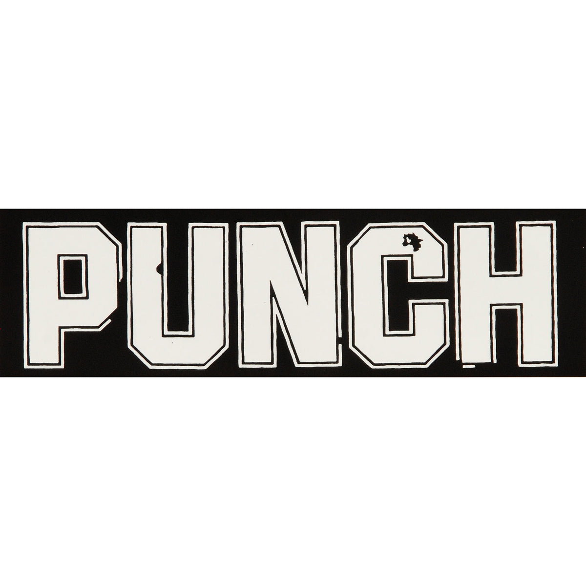 Punch Logo Sticker Front
