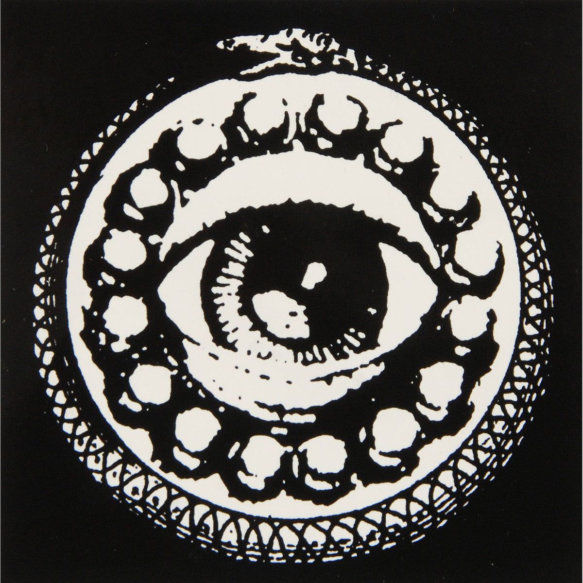 Rise And Fall Eye Logo Sticker Front
