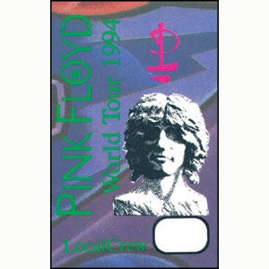 Pink Floyd Laminated Backstage Pass Front