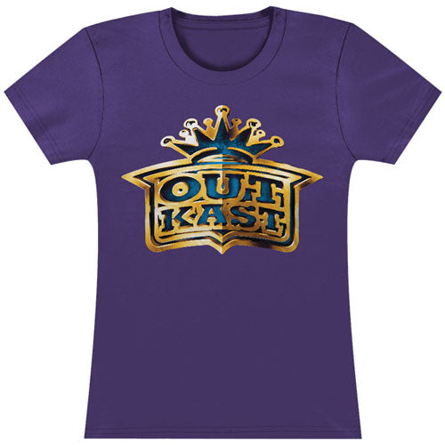 Outkast Gold Crown Logo Jr T Tissue Junior Top Front