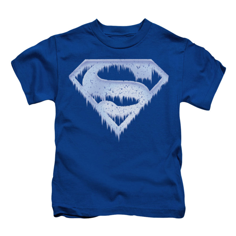 Superman Ice And Snow Shield Childrens T-shirt Front