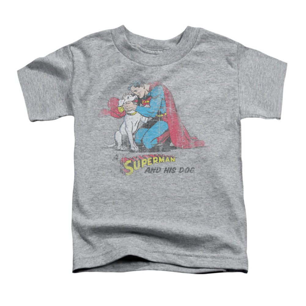 Superman And His Dog Childrens T-shirt