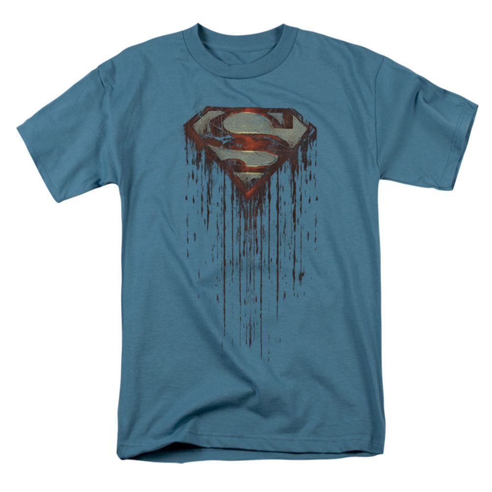 Superman Shield Drip T-shirt Front