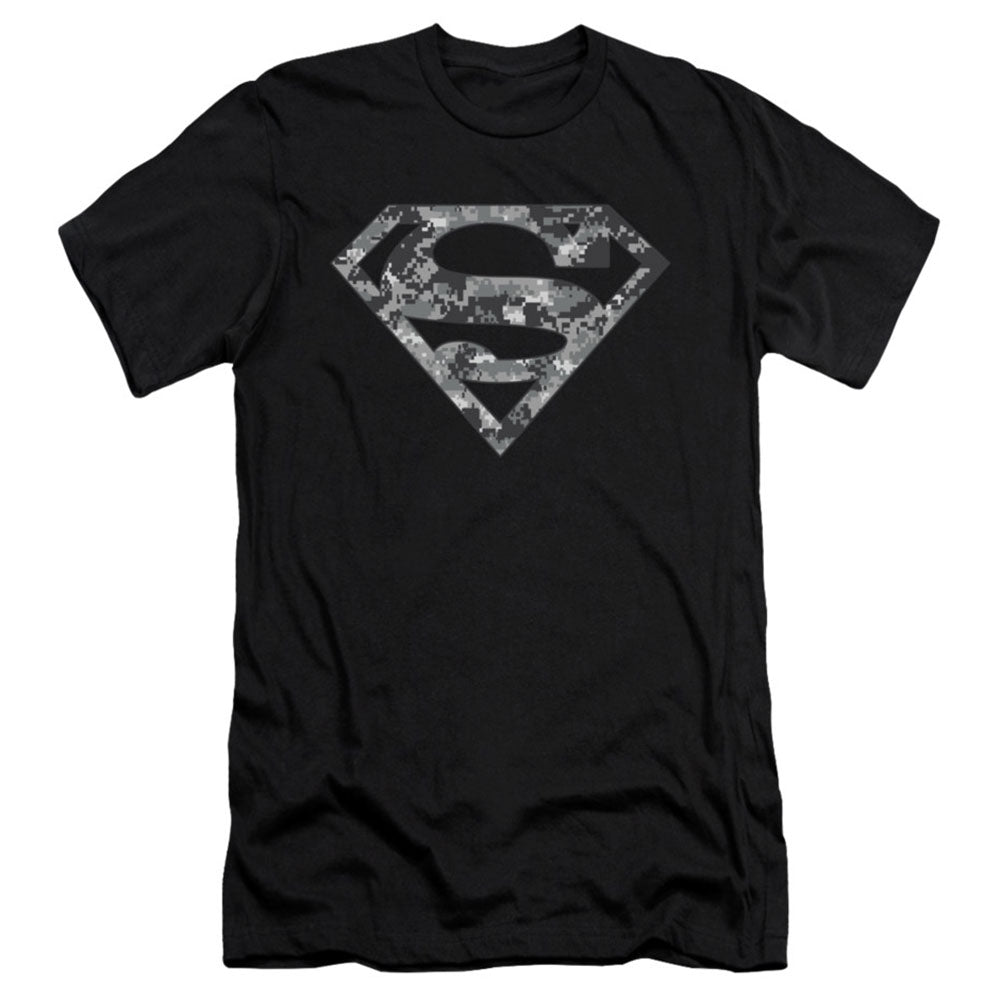 Superman Urban Camo Shield Slim Fit T-shirt Front