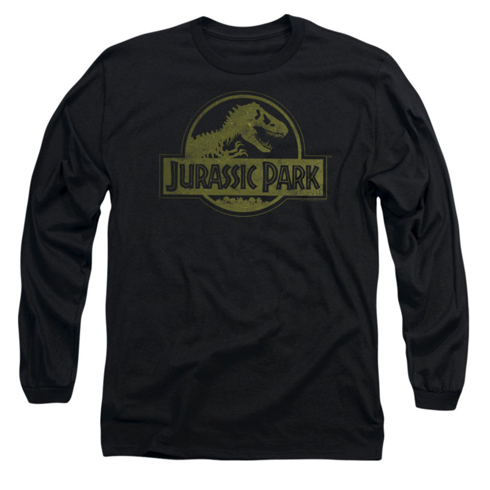 Jurassic Park Distressed Logo Long Sleeve Front