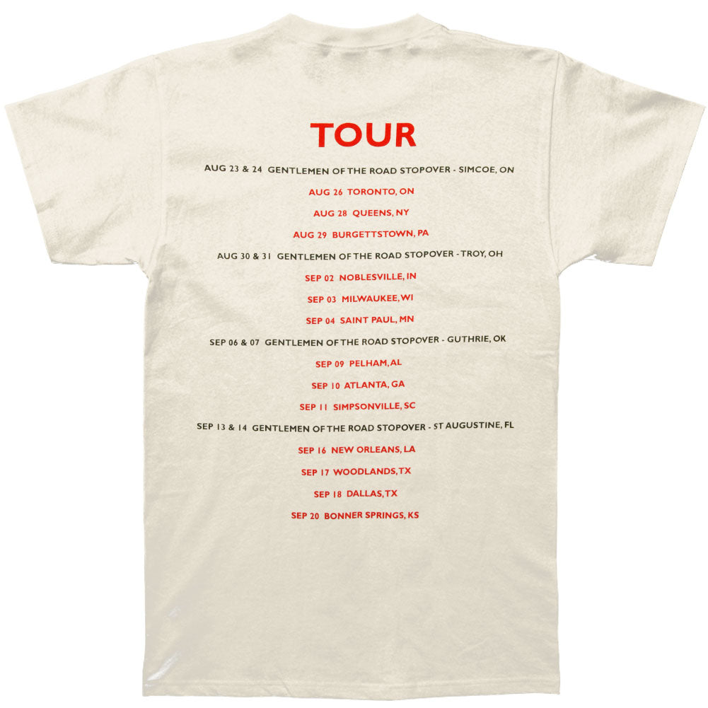 Mumford & Sons Full English 2013 North America Tour Slim Fit T-shirt Back