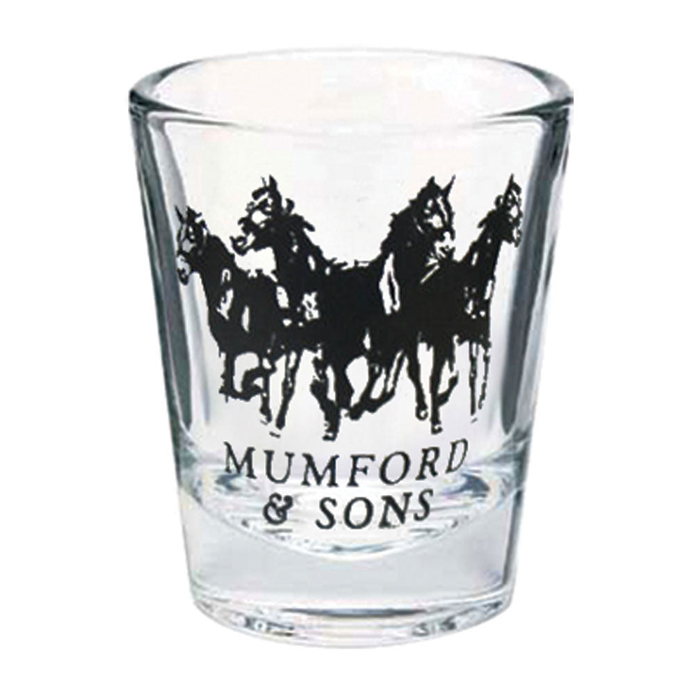 Mumford & Sons Horses Shot Glass