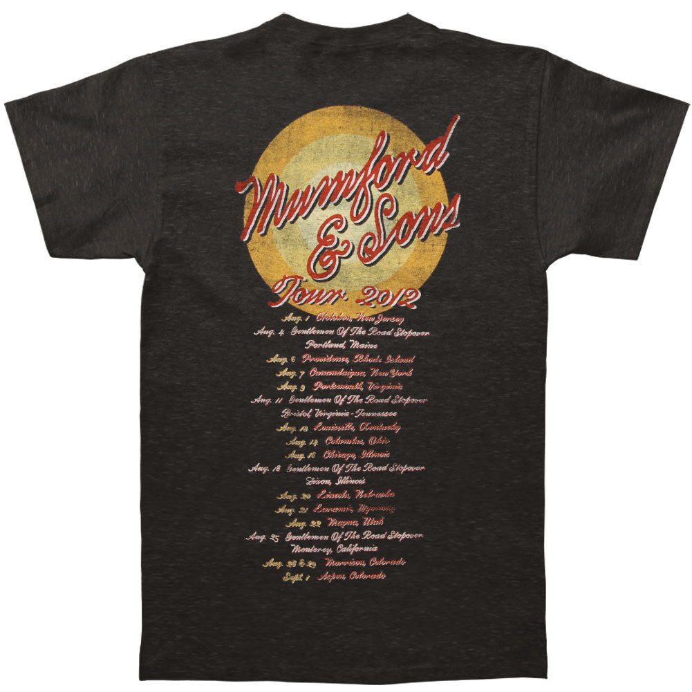 Mumford & Sons Howling 2012 Tour Slim Fit T-shirt Back