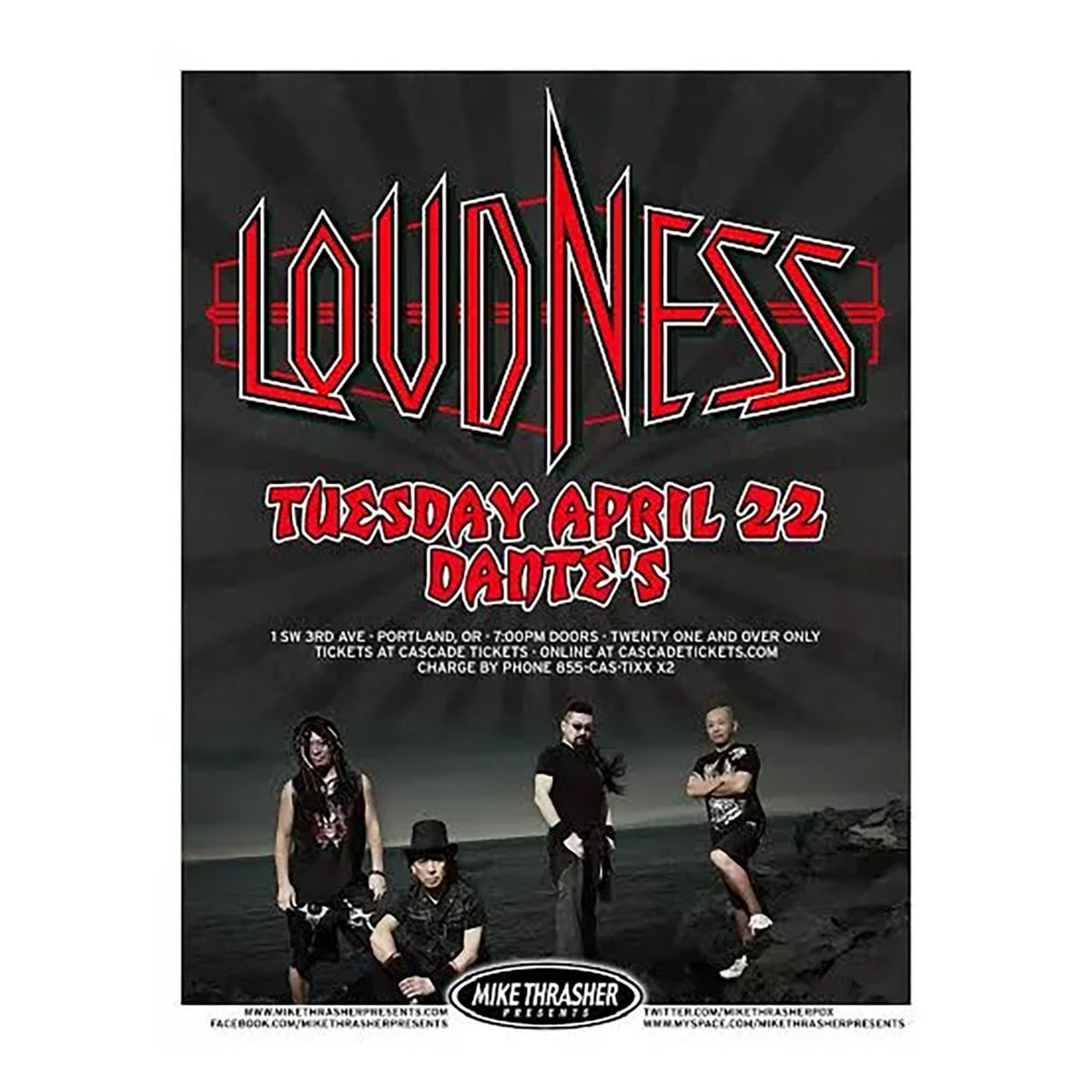 Loudness Concert Promo Poster Front