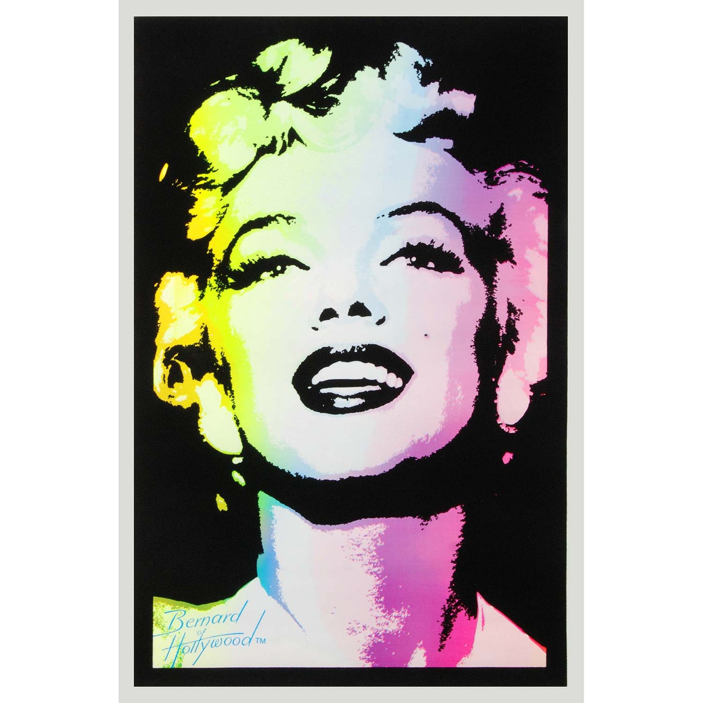 Marilyn Monroe Face Blacklight
