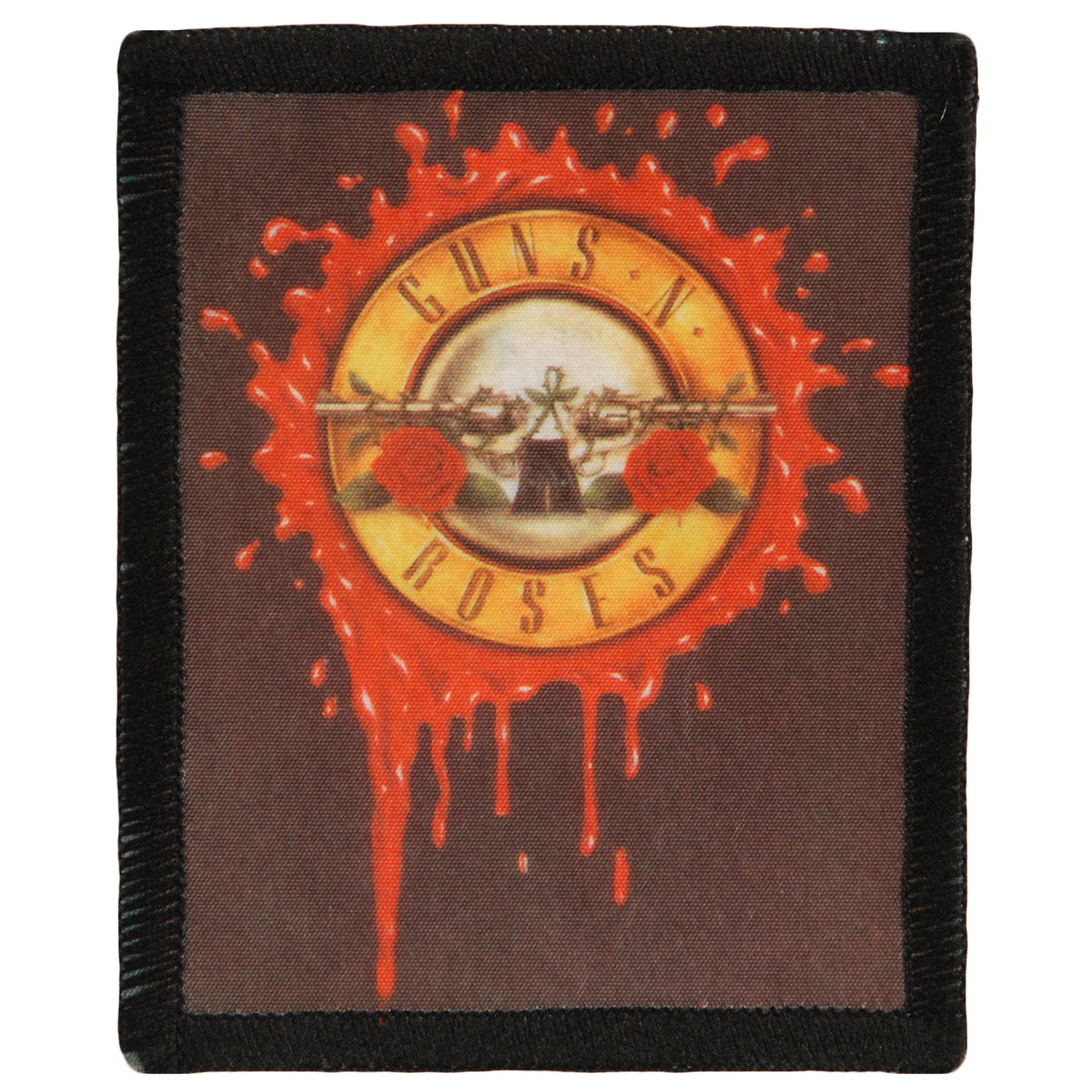 Guns N Roses Bleeding Logo Screen Printed Patch Front