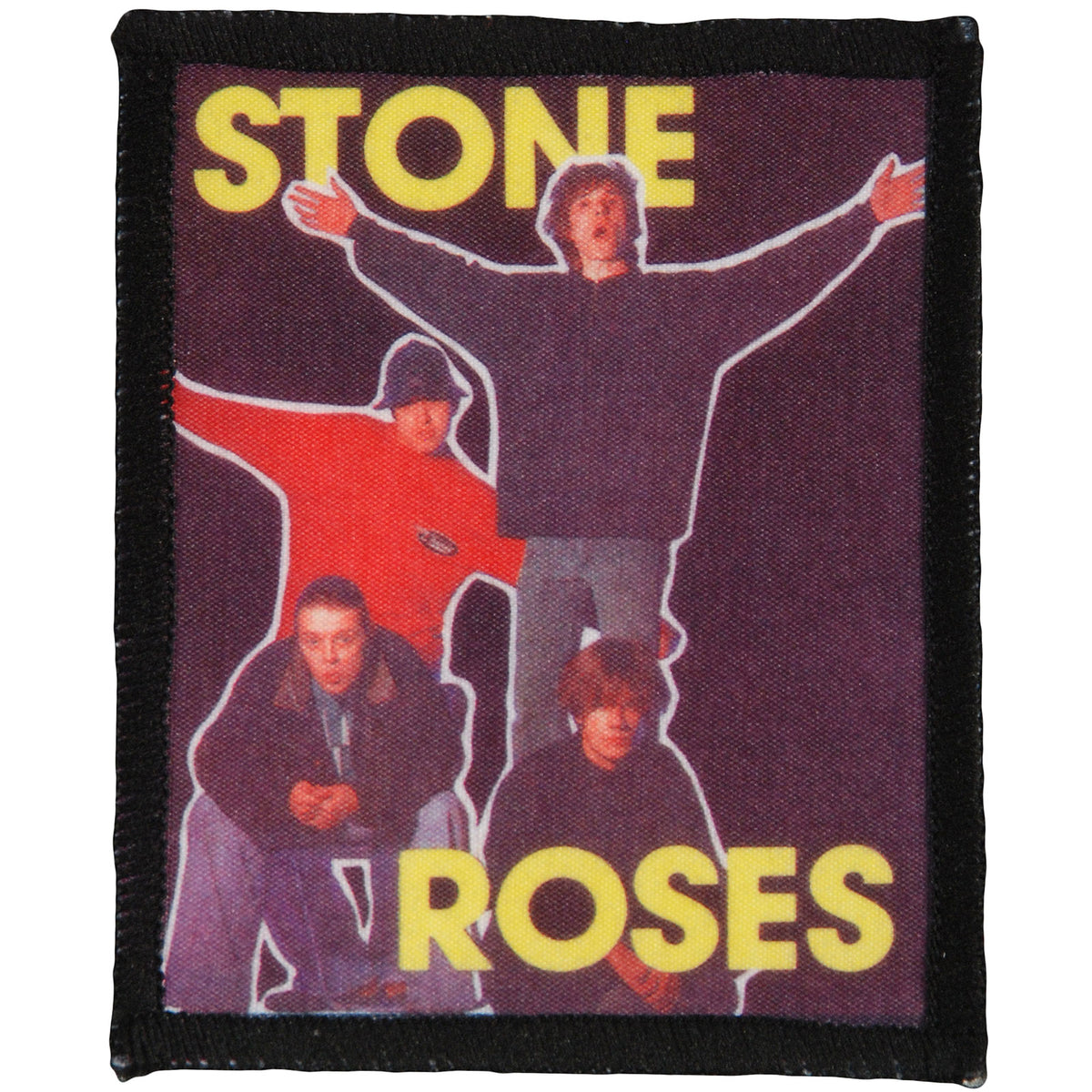 Stone Roses 1 Screen Printed Patch Front
