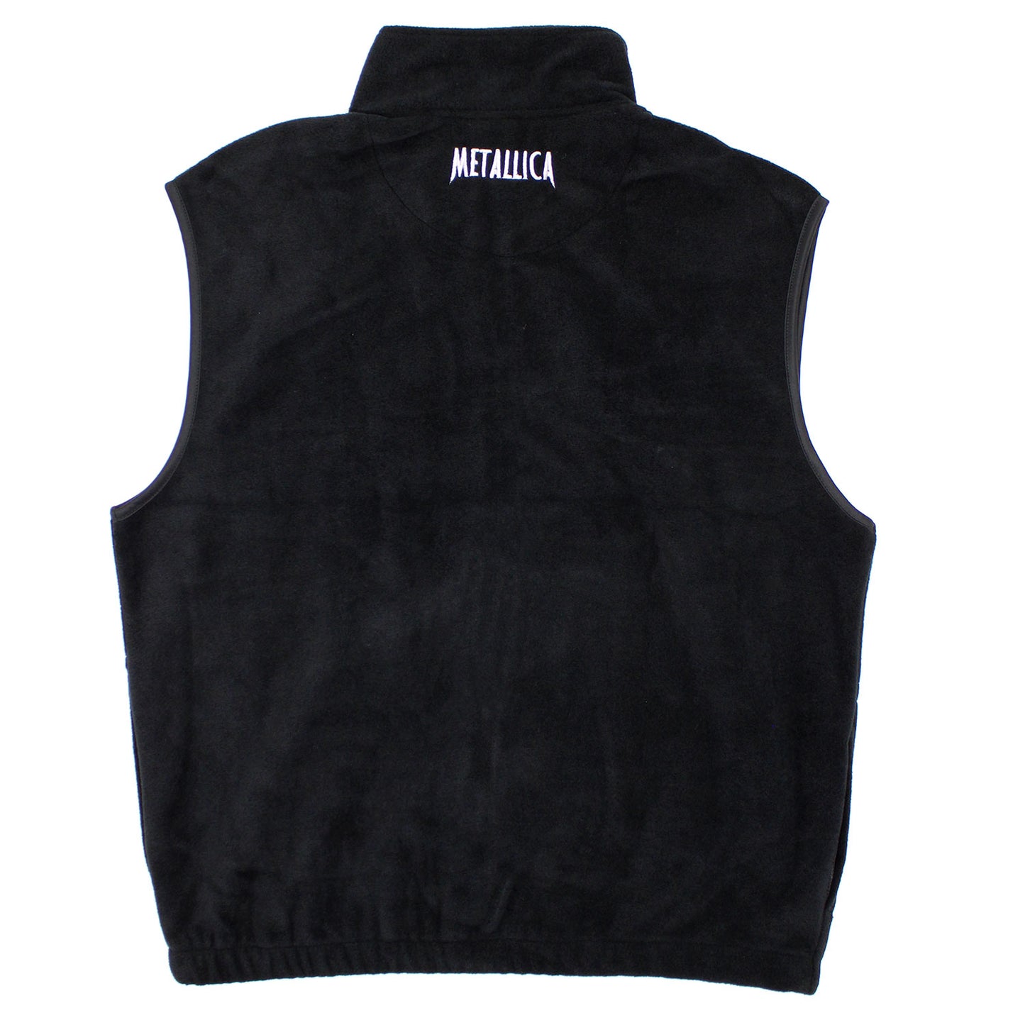 Metallica Logo & Ninja Star Polar Fleece Polar Fleece Tek Vest Vest Back