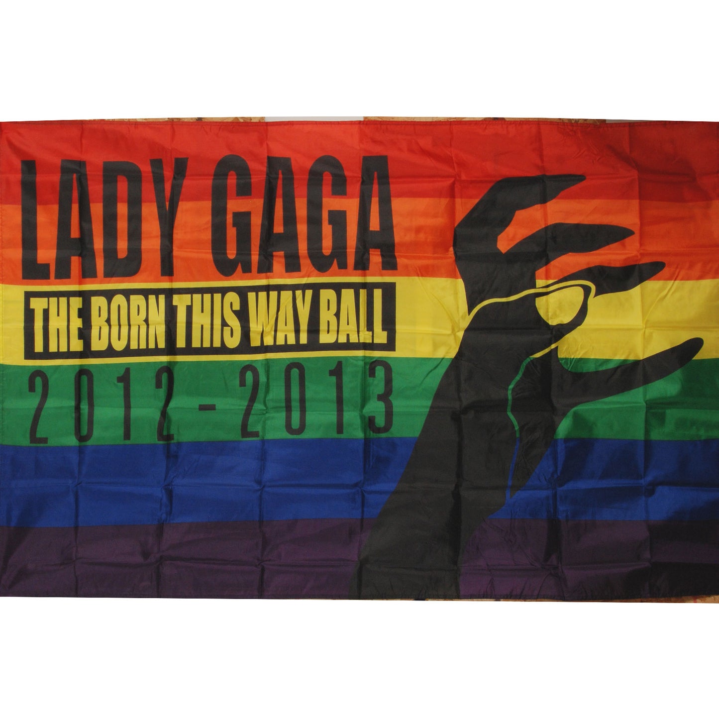 Lady Gaga Rainbow Poster Flag Front