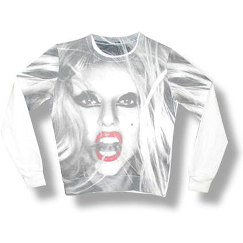Lady Gaga Head Girls Jr Sweatshirt Front