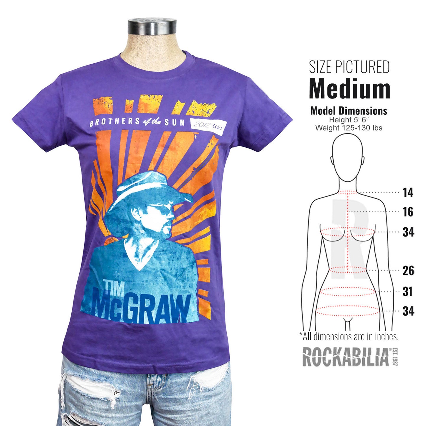 Tim Mcgraw Brothers Of The Sun Soft Junior Top Alt 3