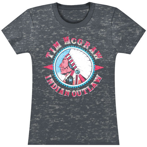 Tim Mcgraw Indian Outlaw Tissue Junior Top Front