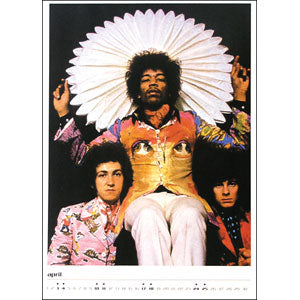 Jimi Hendrix Calendar Back