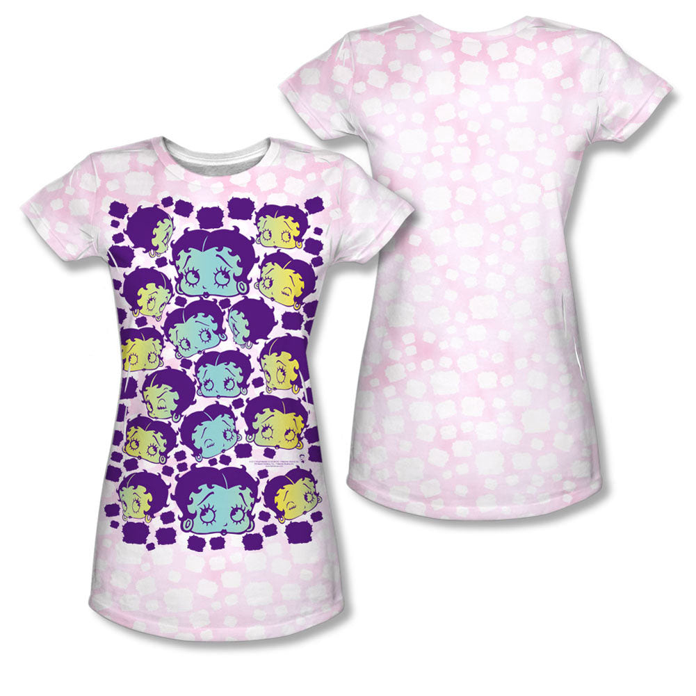 Betty Boop Boop & Repeat Sublimation Junior Top Front