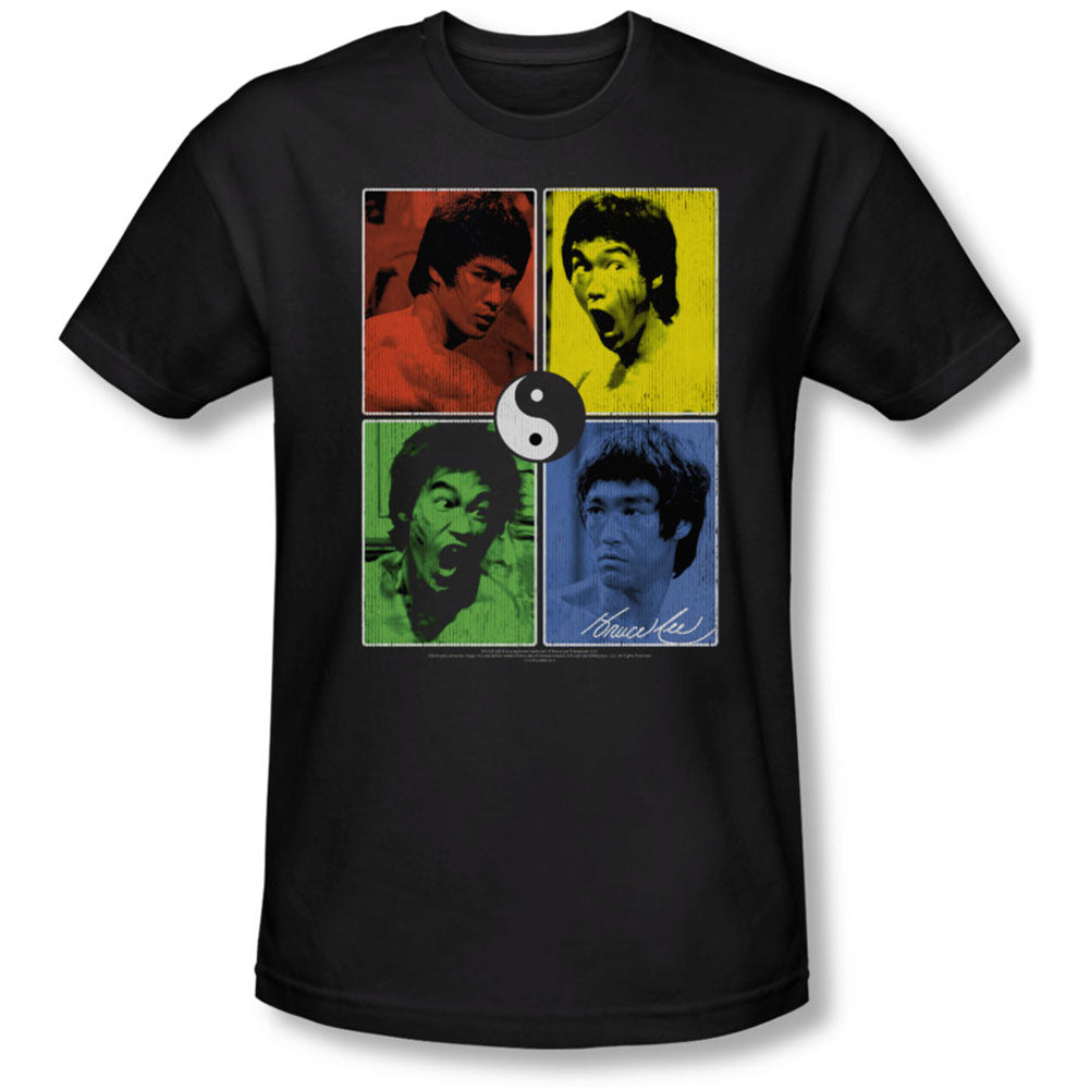 Bruce Lee Enter Color Block Slim Fit T-shirt Front