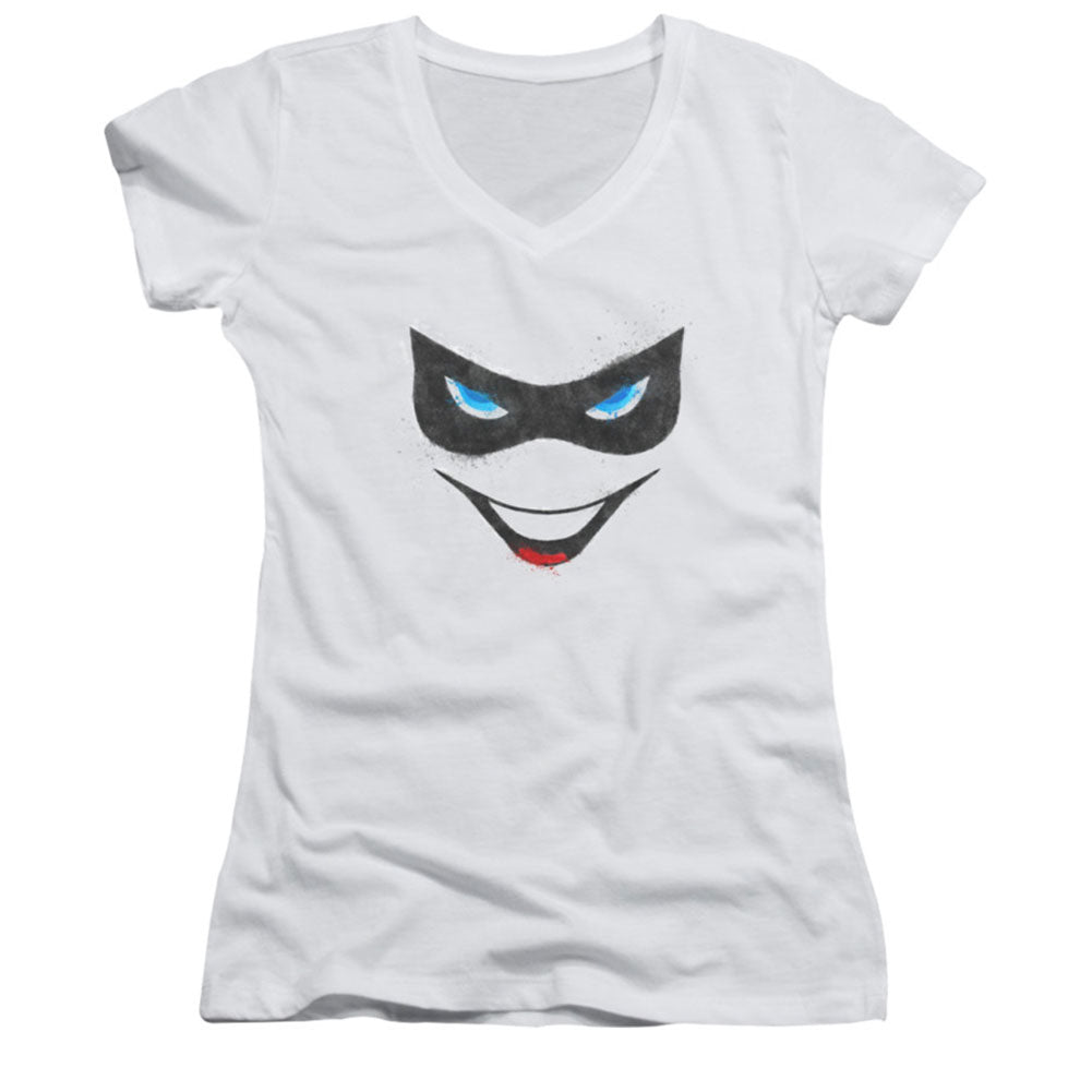 Batman Harley Face Cap Sleeve Junior Top Front