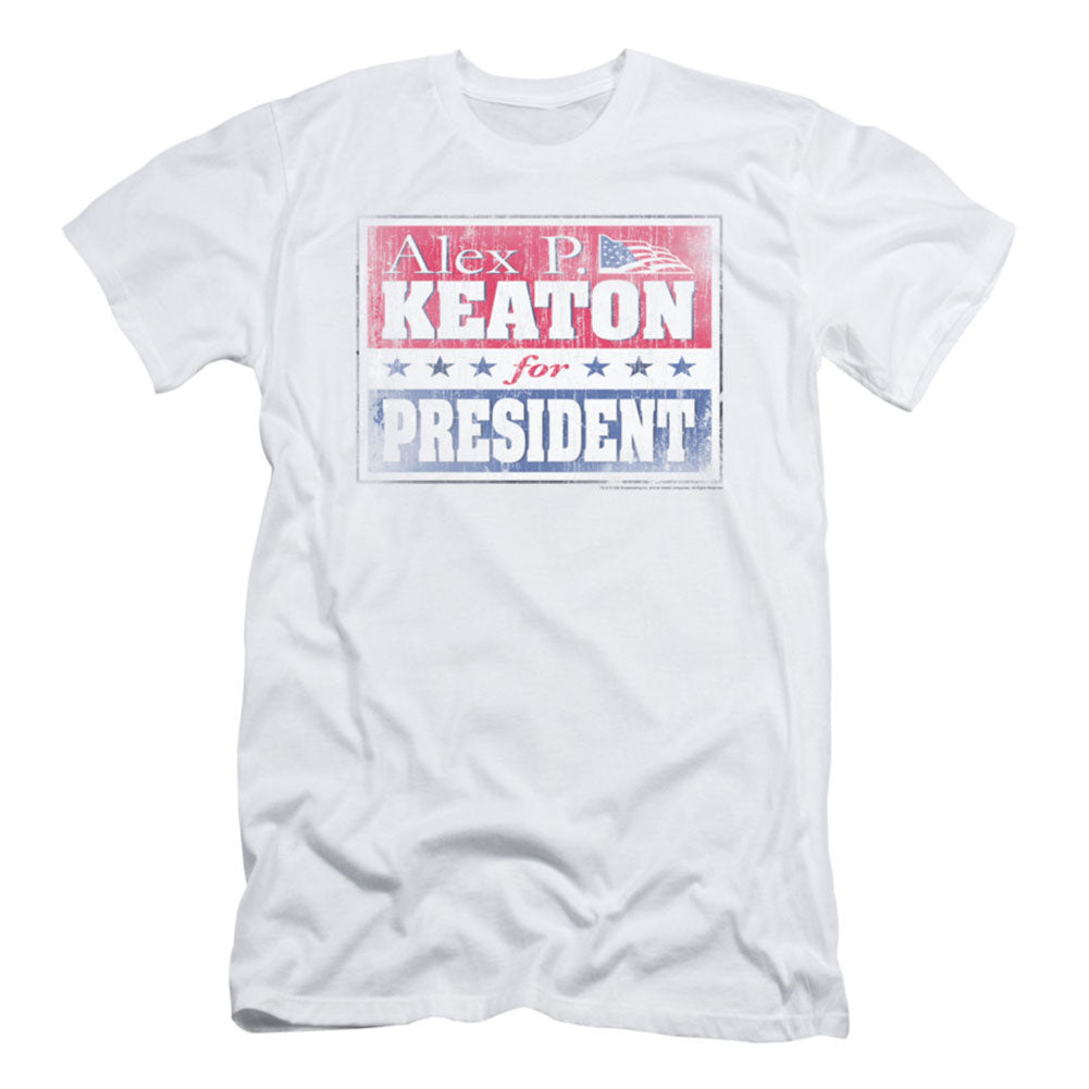 Family Ties Alex For President Slim Fit T-shirt Front