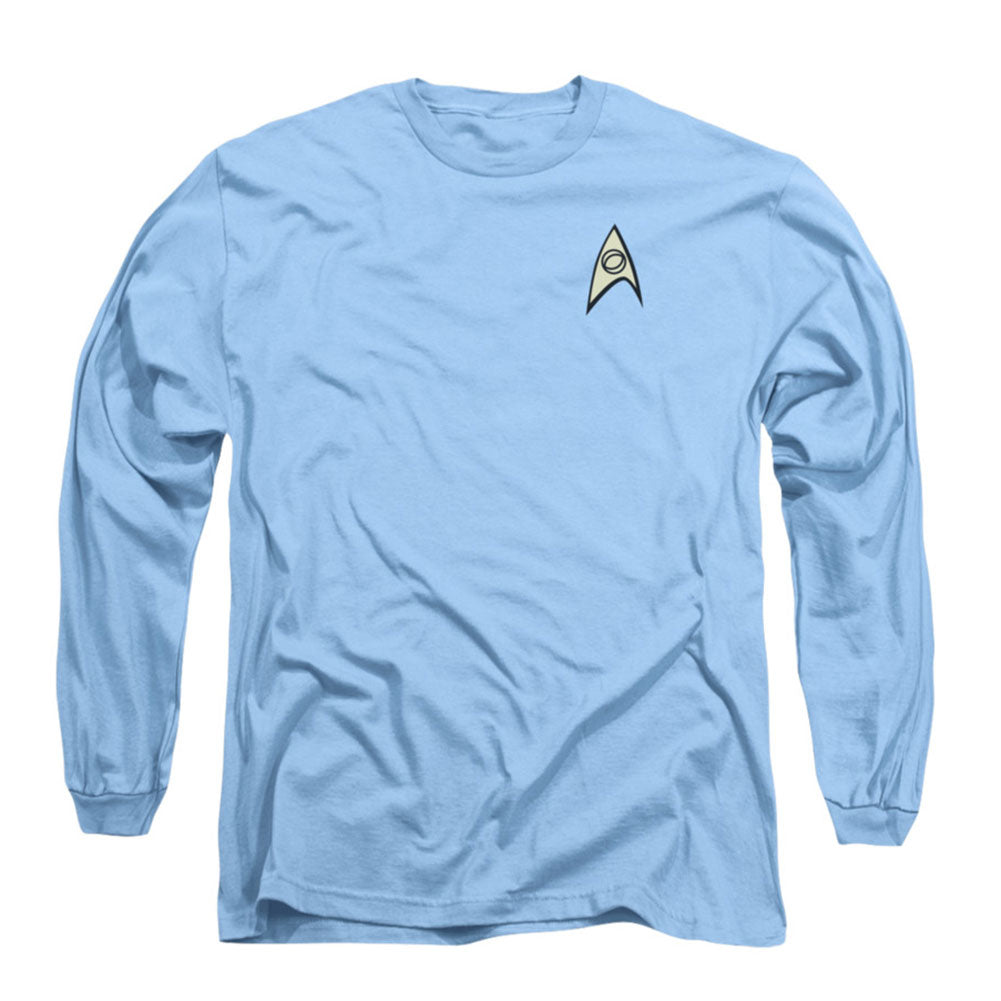 Star Trek Science Uniform Long Sleeve Front
