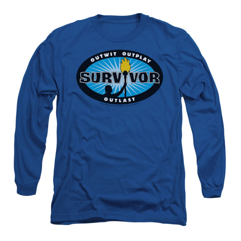 Survivor Blue Burst Long Sleeve Front