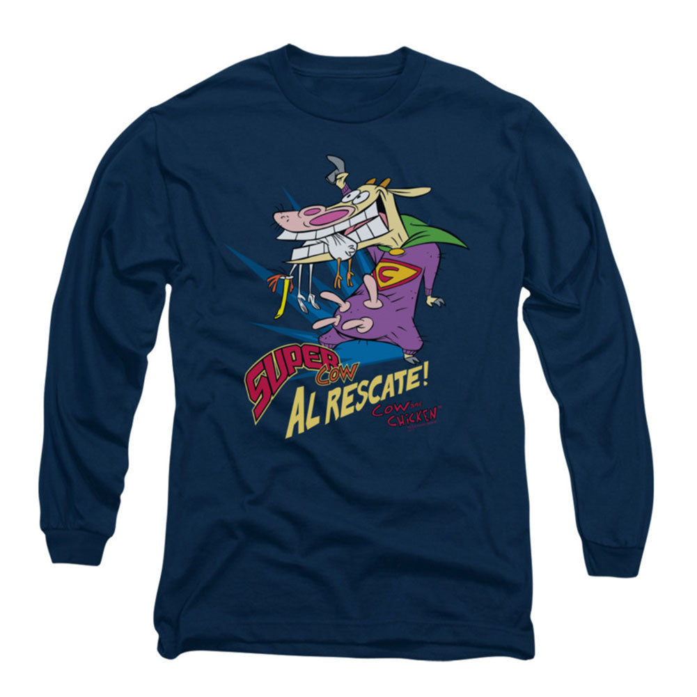 Cow And Chicken Super Cow Long Sleeve Front