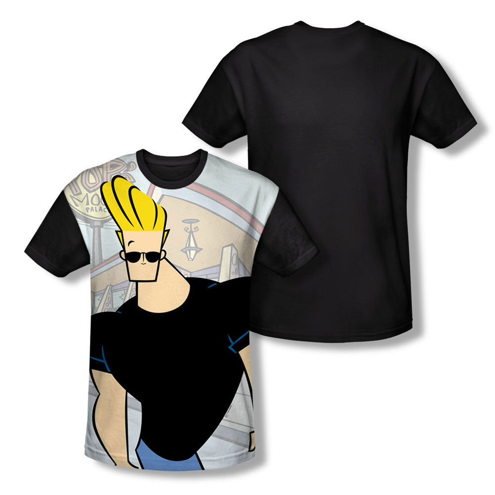 Johnny Bravo Hanging Out Sublimation T-shirt