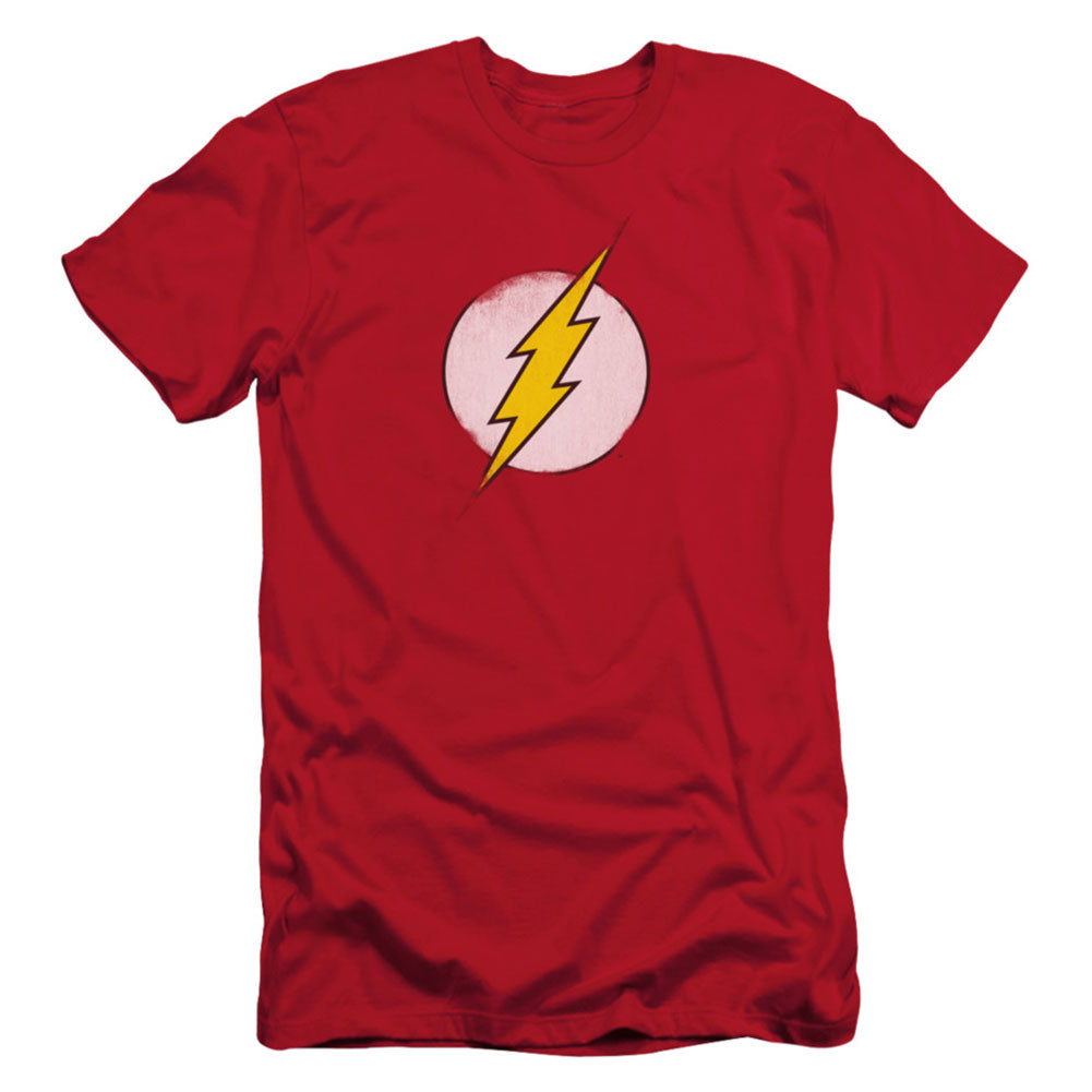 DC Comics Rough Flash Logo Slim Fit T-shirt Front
