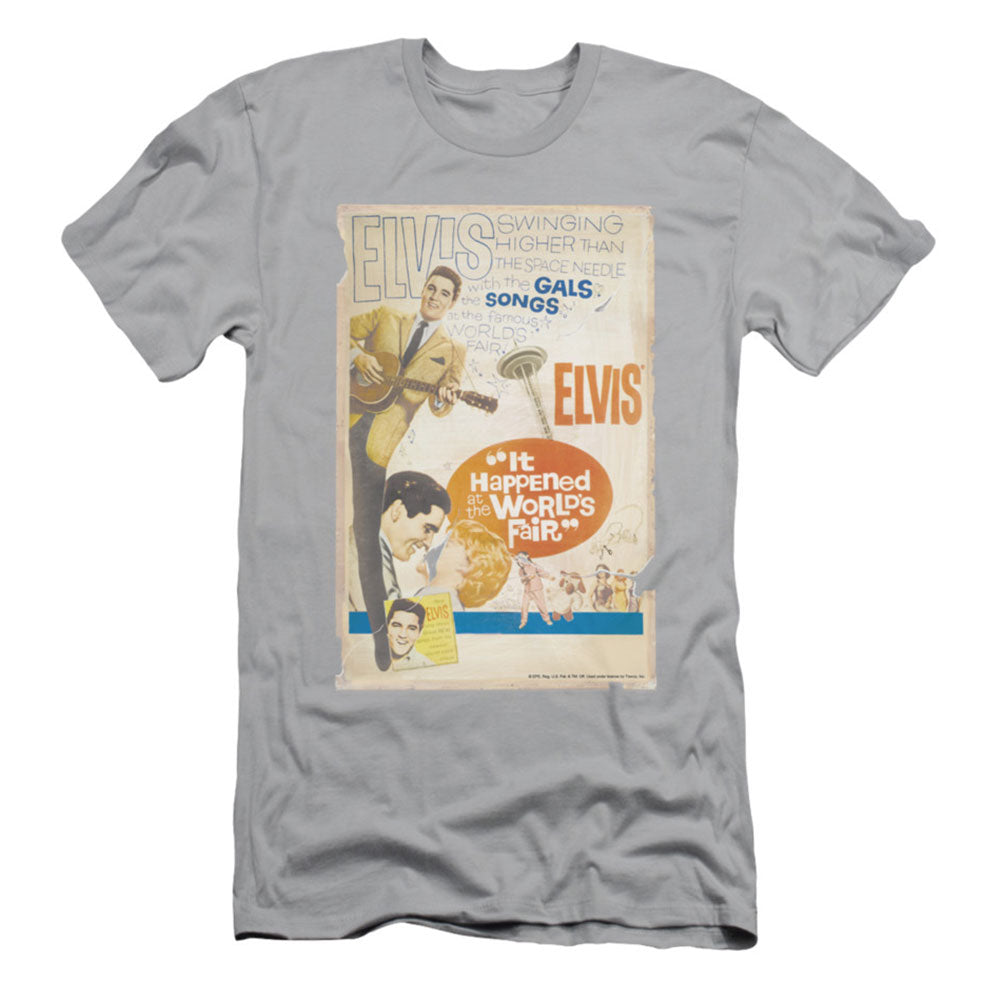 Elvis Presley World Fair Poster Slim Fit T-shirt Front