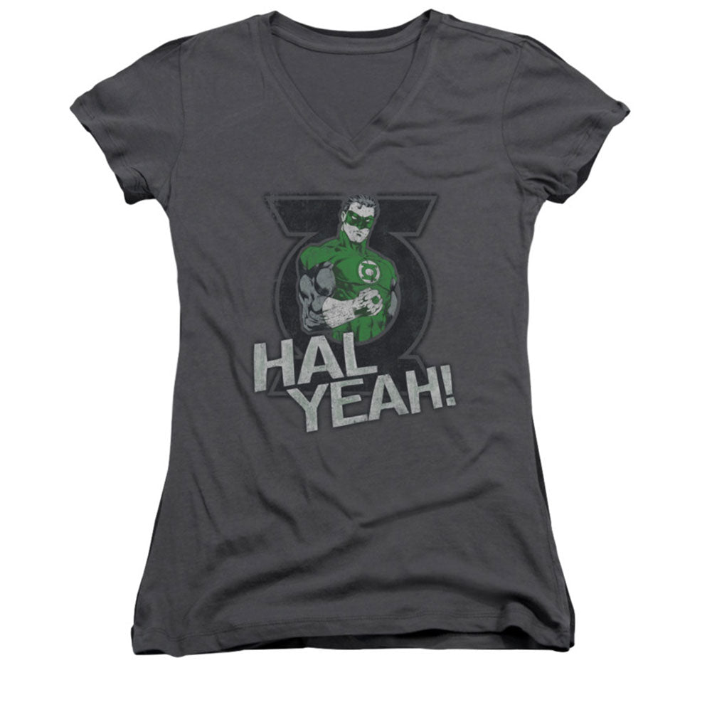Green Lantern Hal Yeah Cap Sleeve Junior Top Front